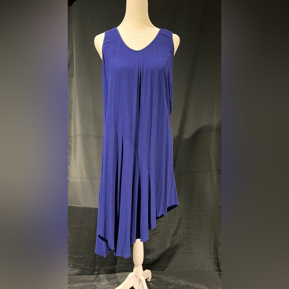 Navy racer back sundress